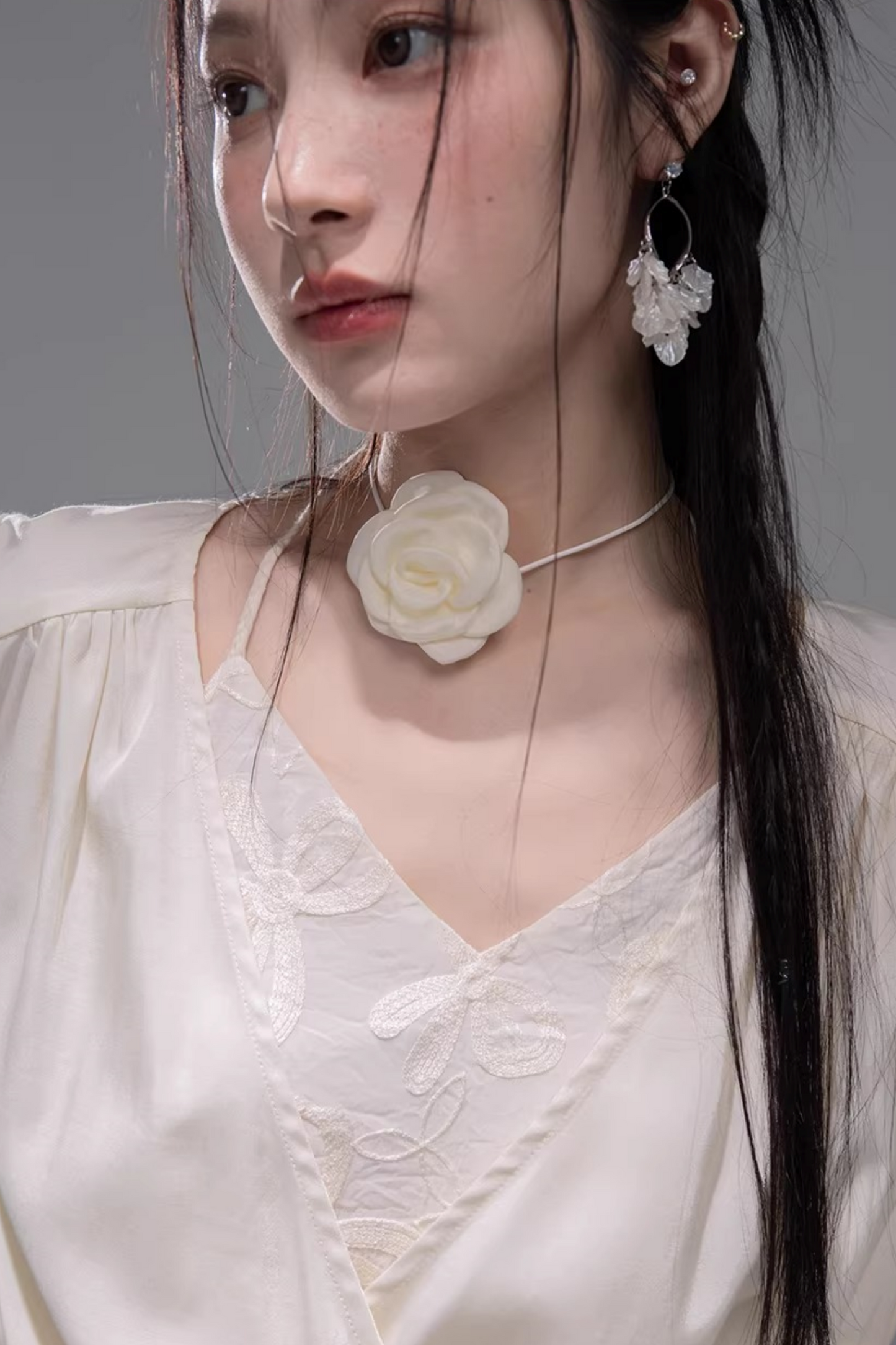 テーラリングトップス+ホルターネックベスト