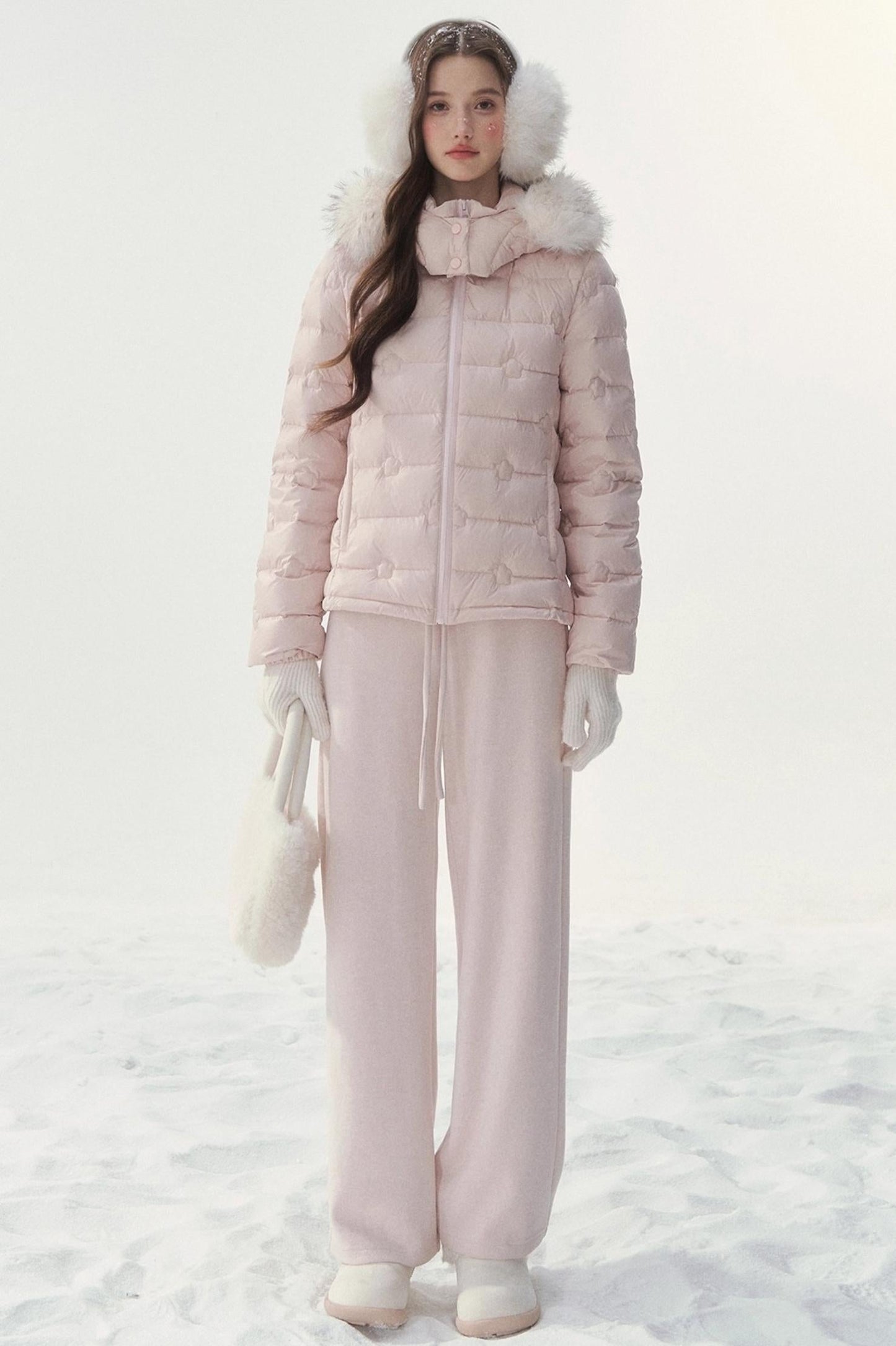 Quilted Sweet Hooded Down Jacket