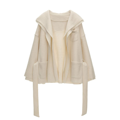 Double Layered Fur Shrimmed Coat