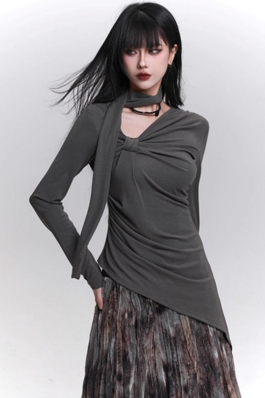 ブラックゴシックロングスリーブトップ