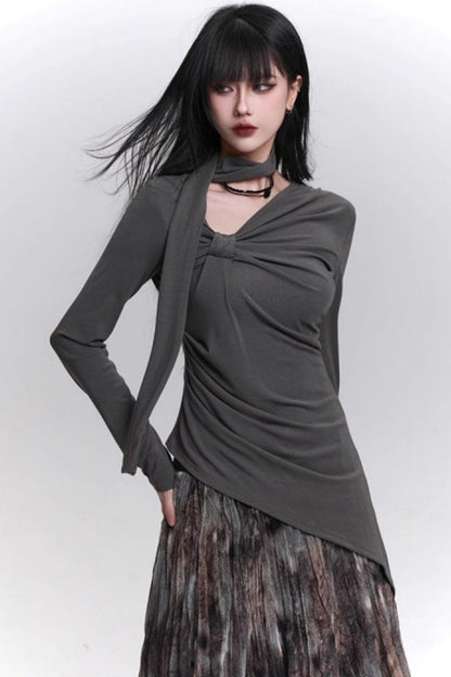 ブラックゴシックロングスリーブトップ
