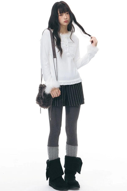 Fur Mini Crossbody Shoulder Bag