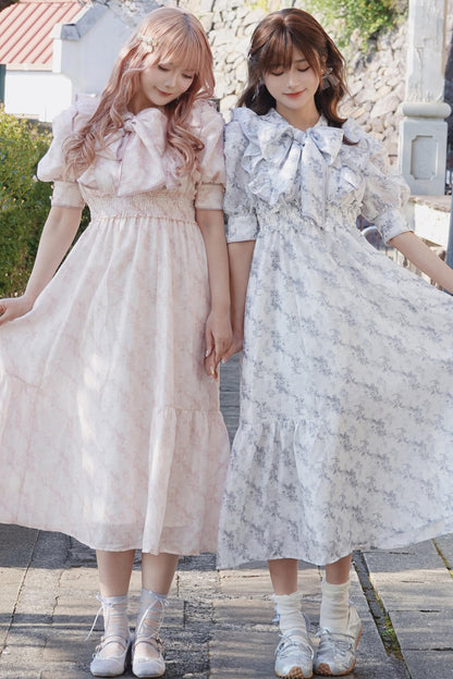 Floral Puff Sleeve Dress