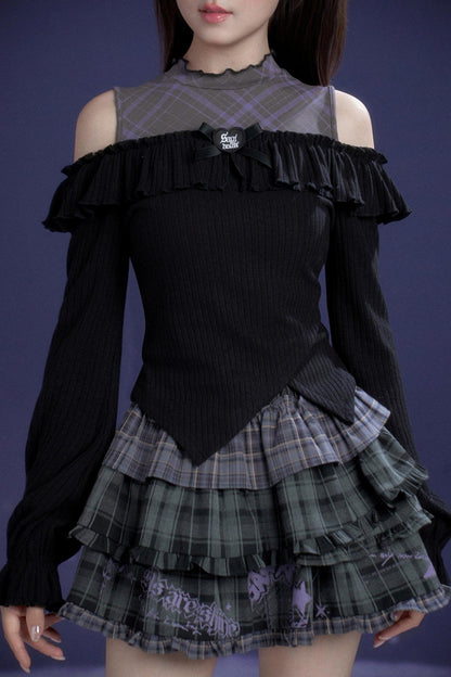 Whispers of Dark Petals Top