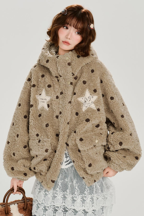 レトロエンブロイダーフーデッドジャケット