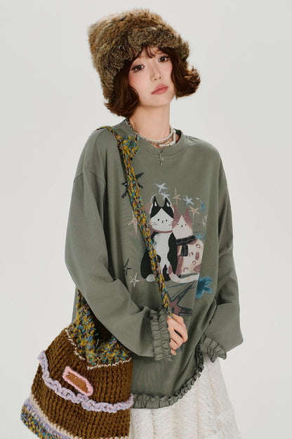 アメリカンレトロキャットトップス