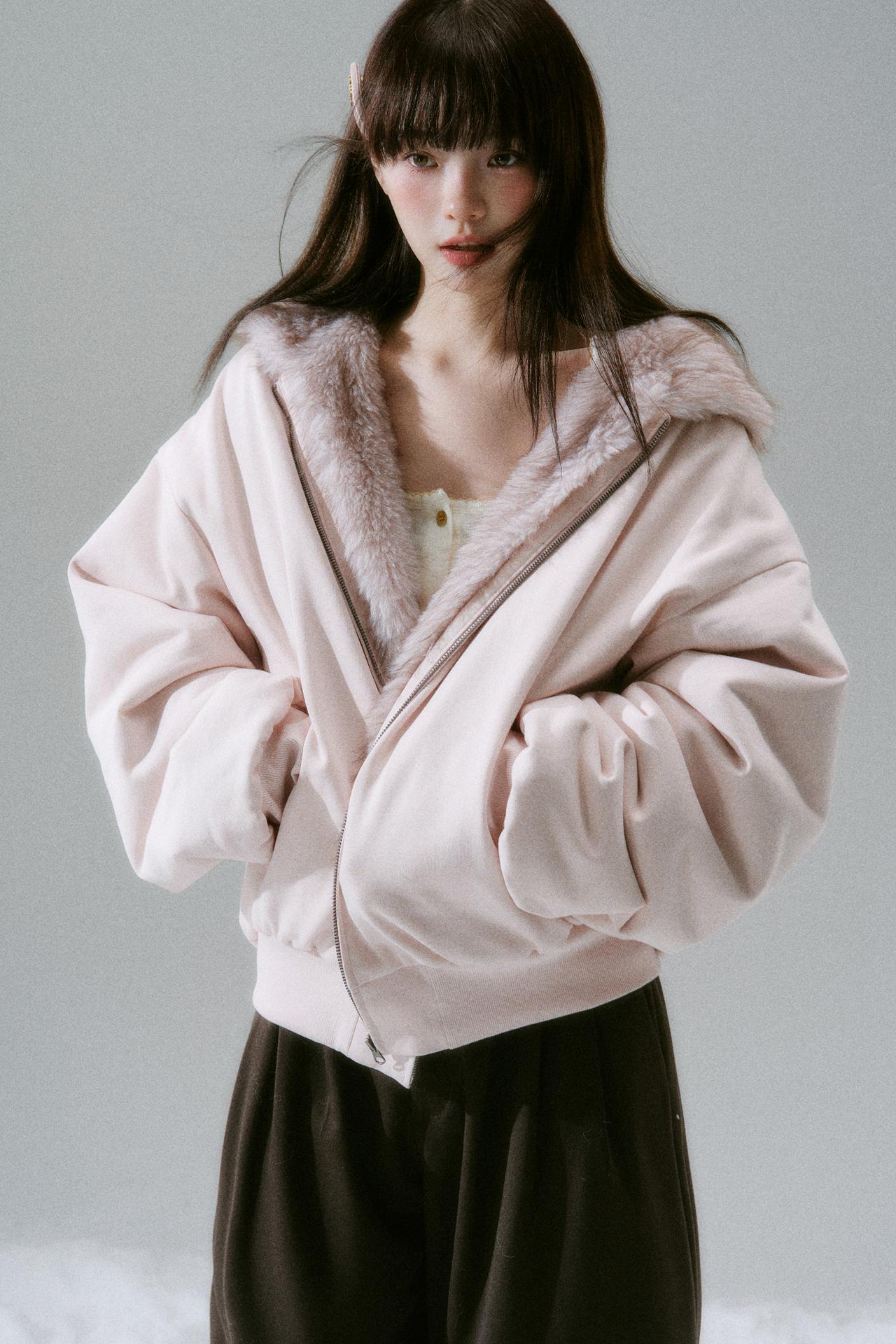 Sweet Mode Fur Hooded Jacket