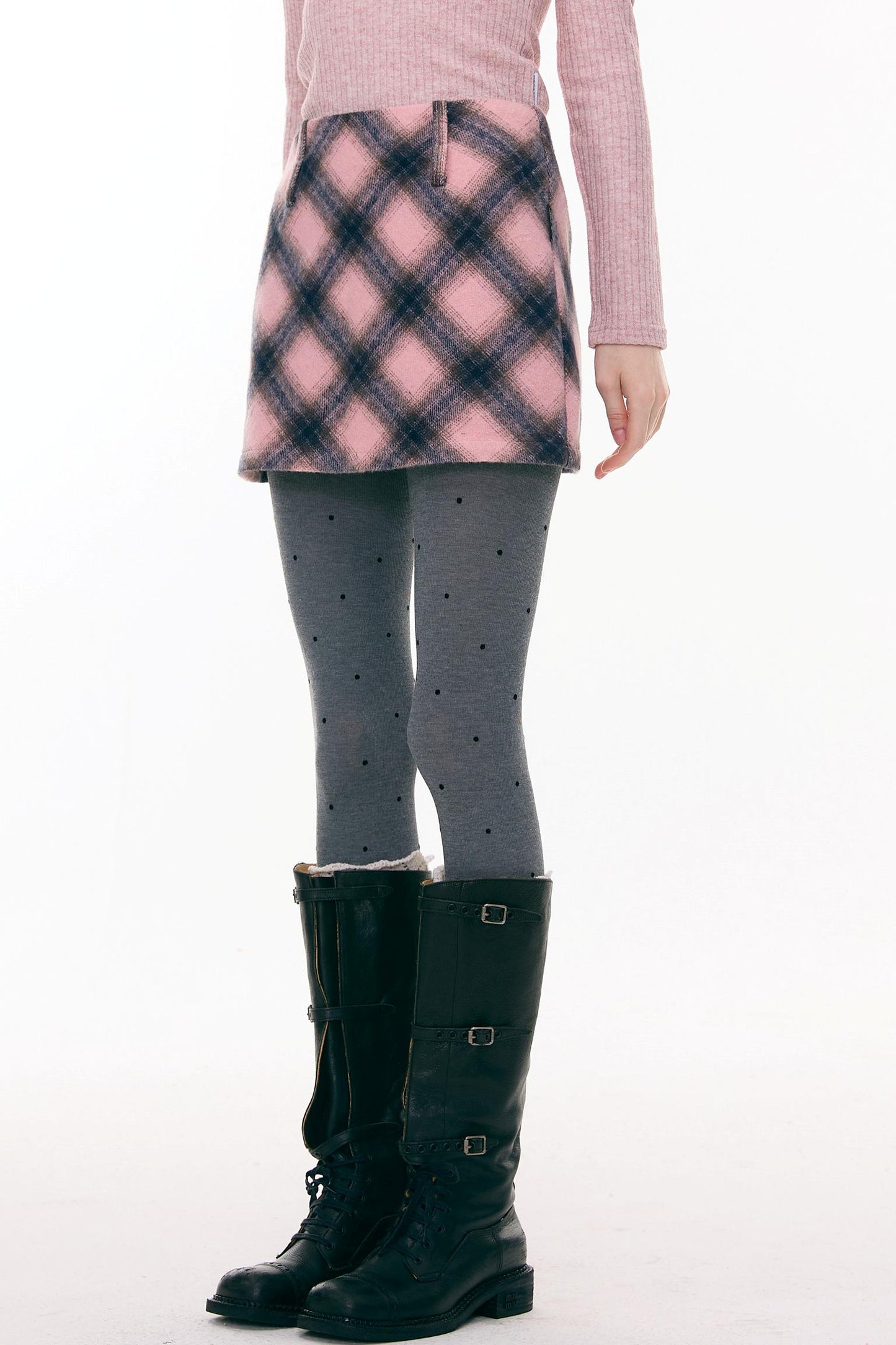 Misty Y2K Plaid Skirt