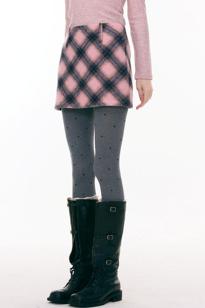 Misty Y2K Plaid Skirt