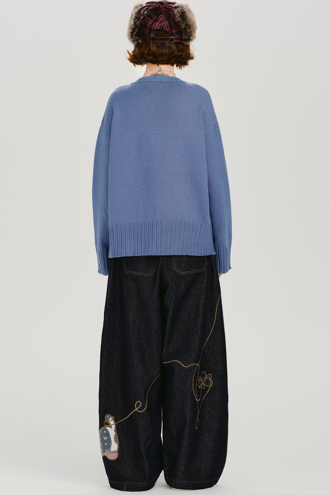 ウインタープリンテッドニット