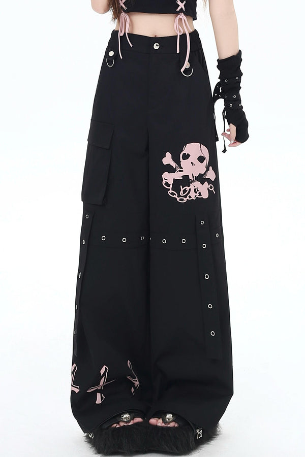 Street wide casual pants