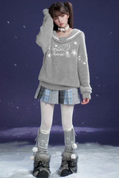 Pure White Fur Choker