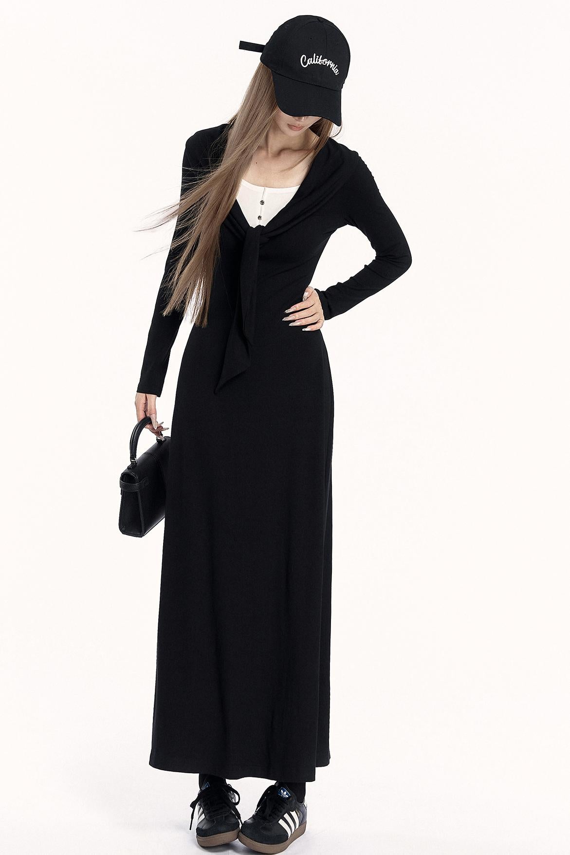 Relaxed Knit Midi Dress