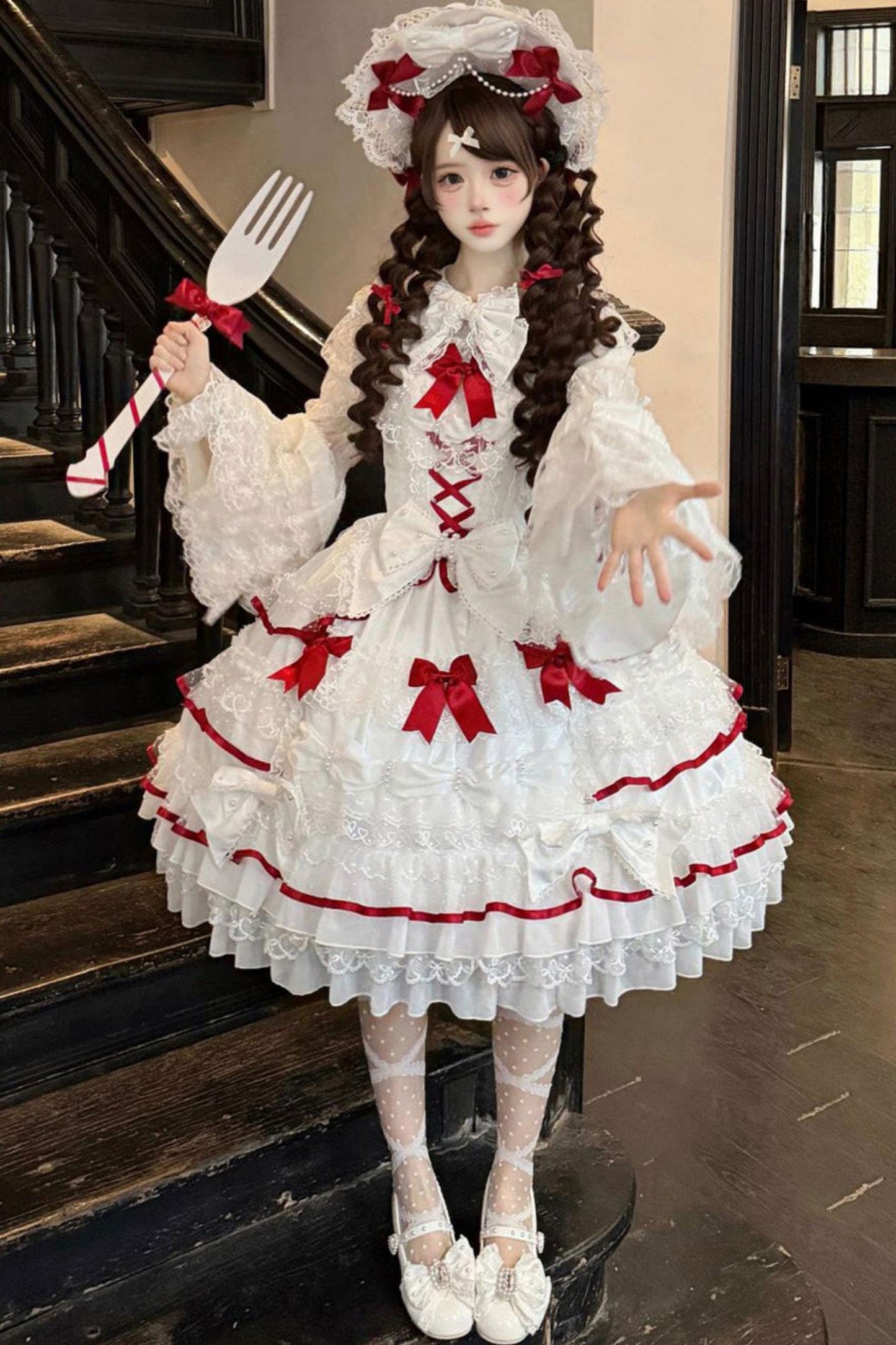 スイートレースプリンセスロリータドレス