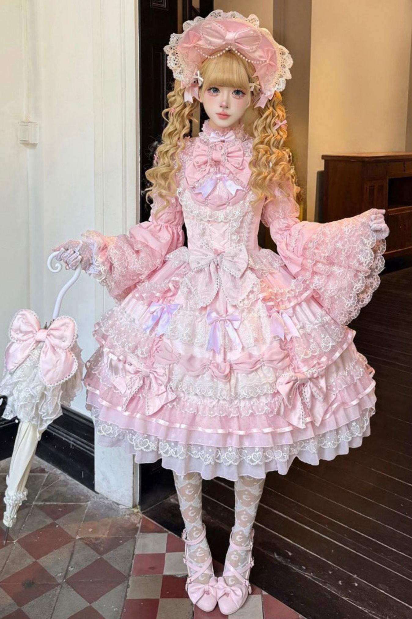 スイートレースプリンセスロリータドレス