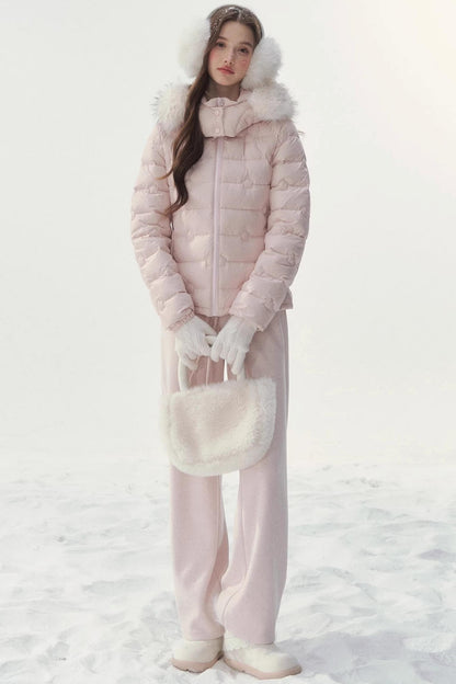 Quilted Sweet Hooded Down Jacket