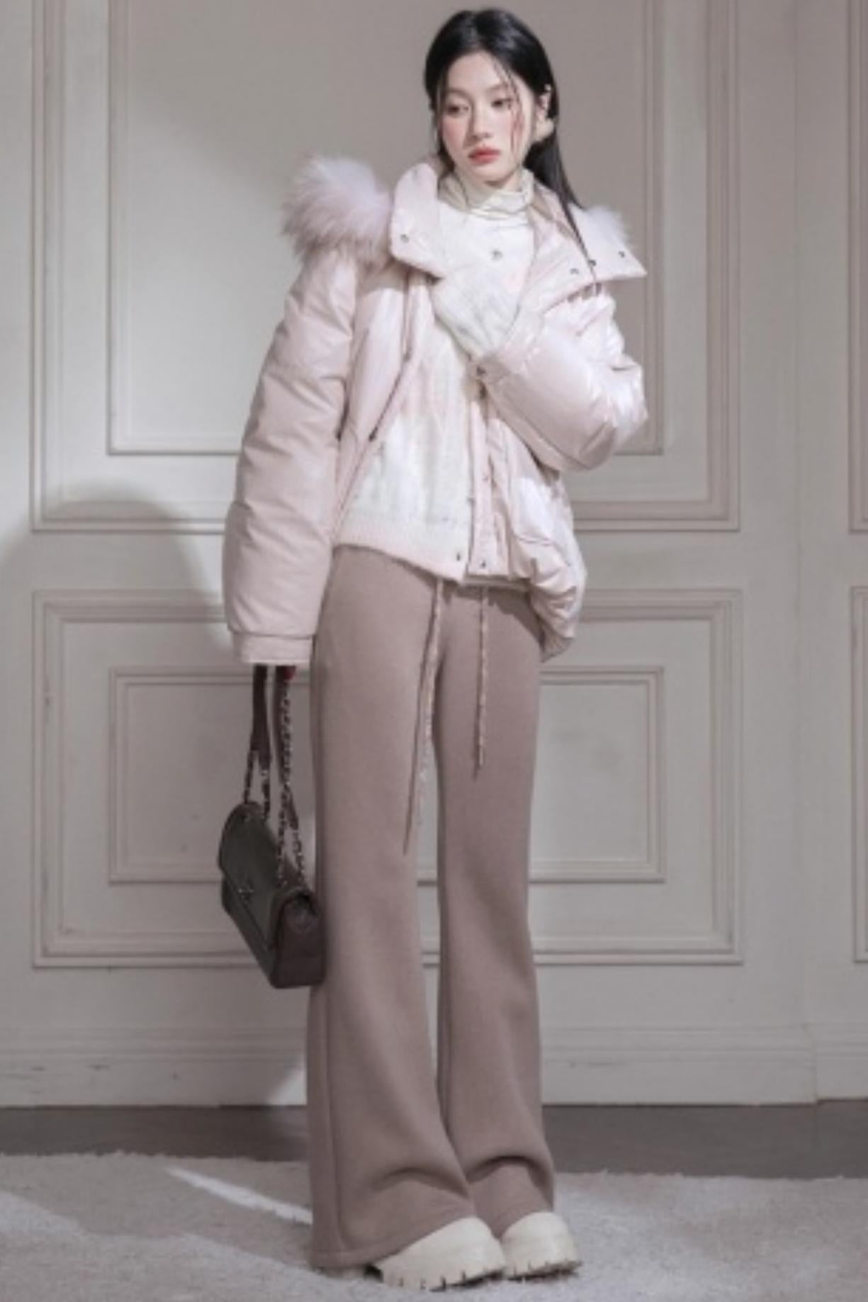 ベルベットスウェットフレアパンツ