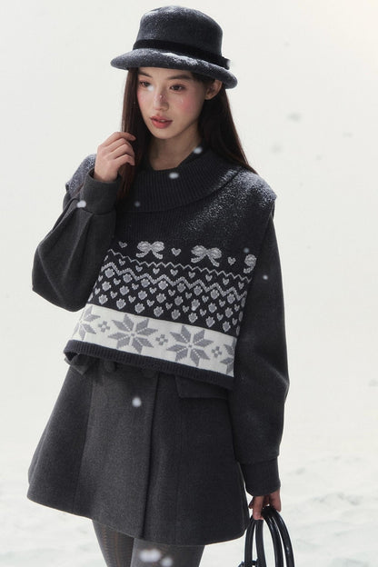 スイートダブルブレスコート+ショールセーター