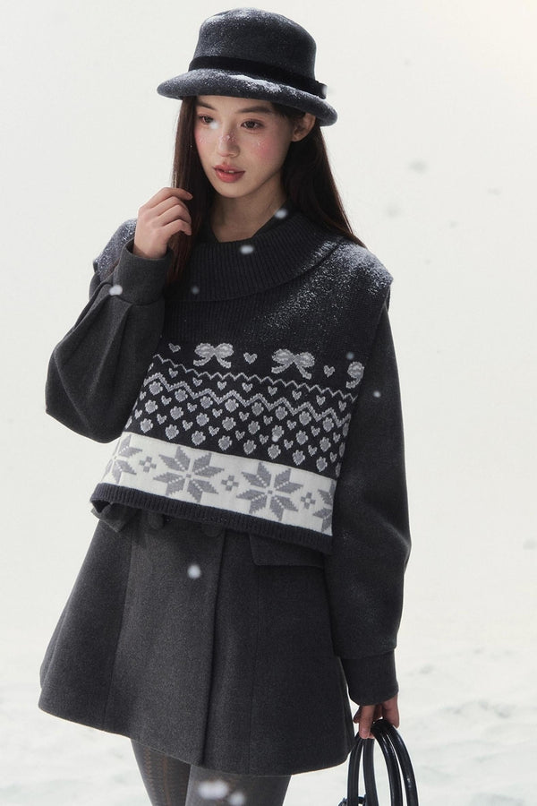 スイートダブルブレスコート+ショールセーター