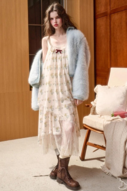 ライトボリュームファーショートコート