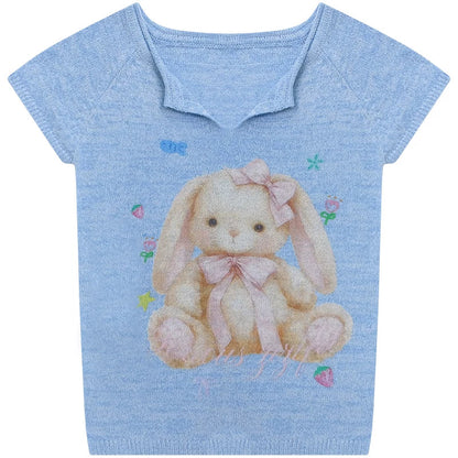 Sweet Rabbit Knit Top