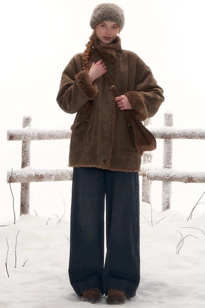 オッシュワイドレッグデニムパンツ