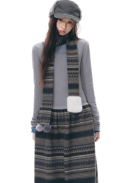 Island Slim Dress + Scarf