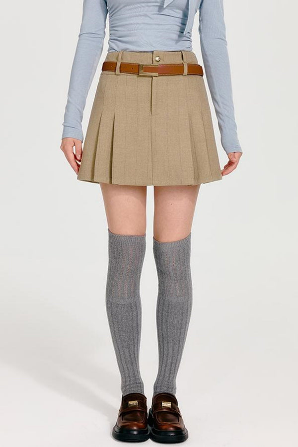 Chic Waist Cinch J Jacket + Pleated Skirt