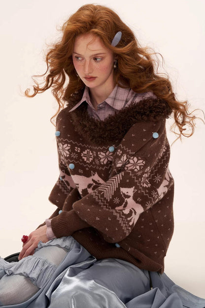 Fair Isle Crew Neck Sweater