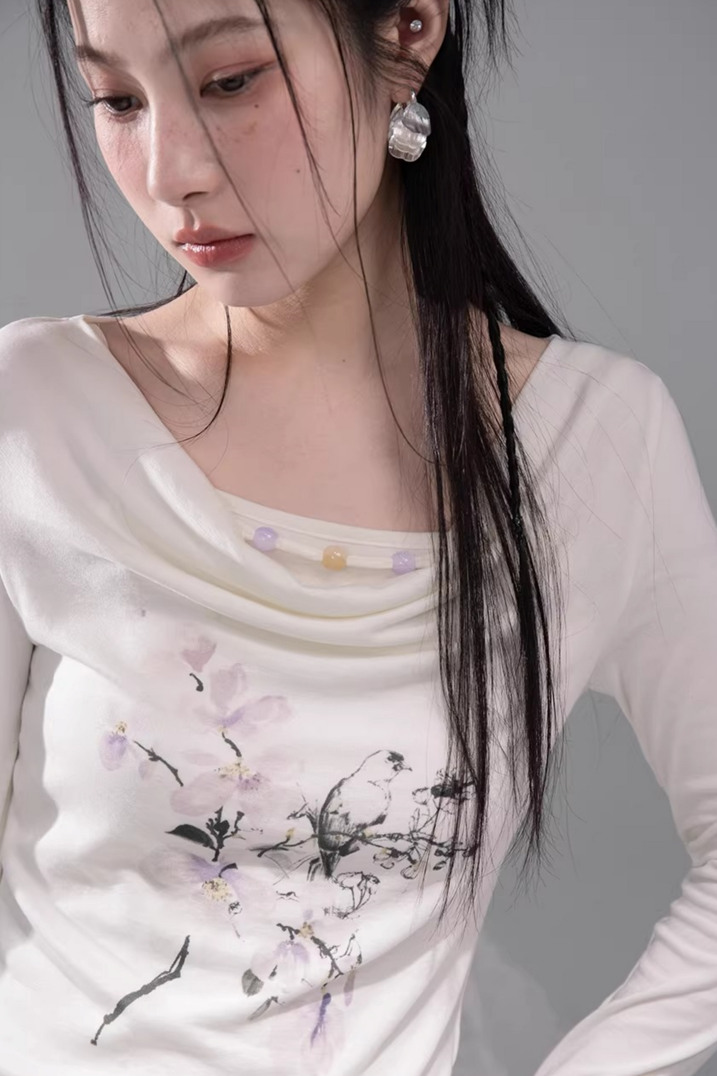 シアースリムトップス+キャミソール