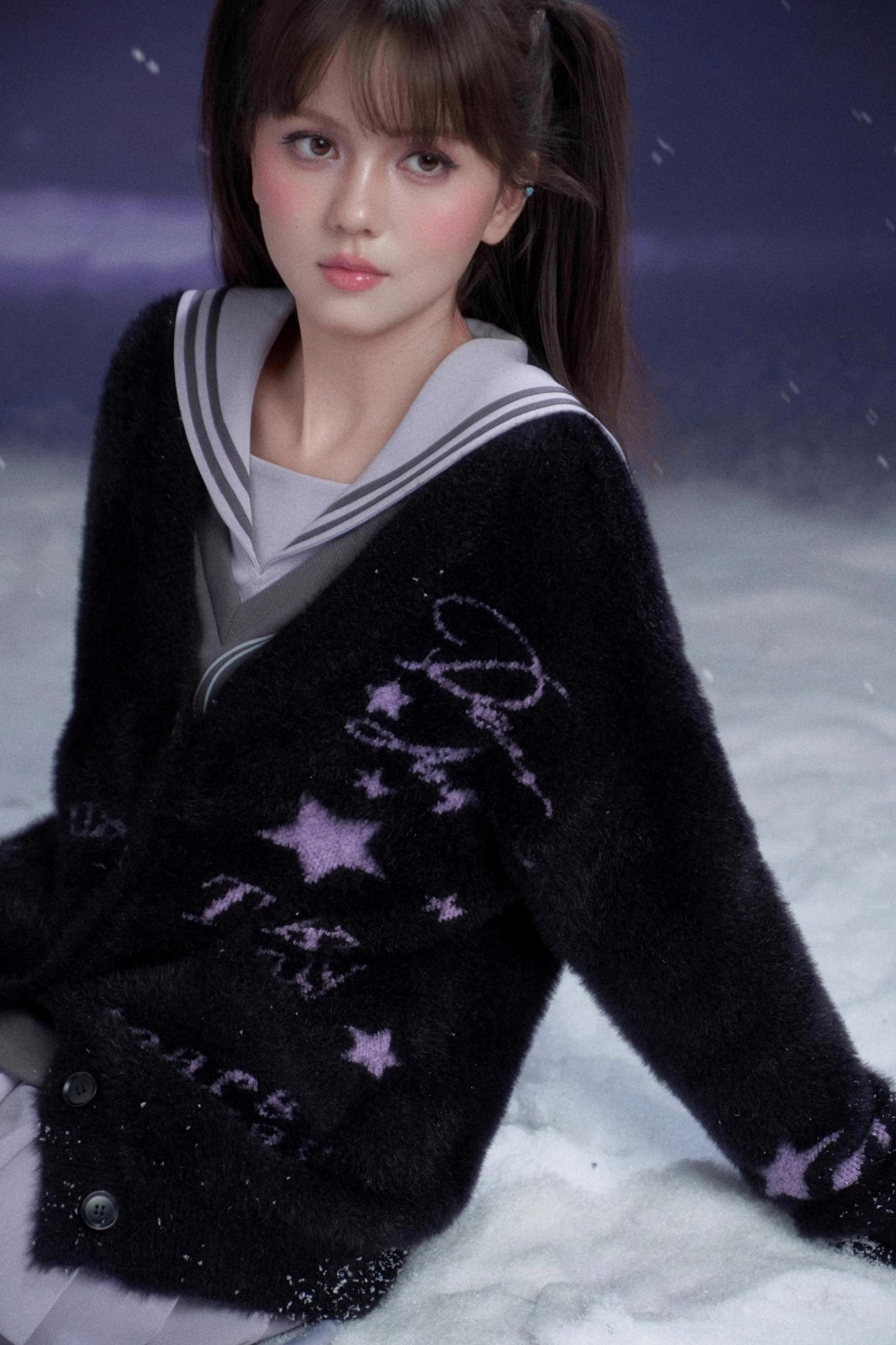 Heart Beat Graffiti Cardigan