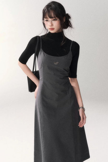 Retro Pure Cotton A-Line Dress