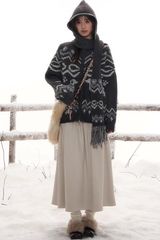 Retro Mode Design Scarf Hat