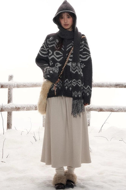 Retro Mode Design Scarf Hat