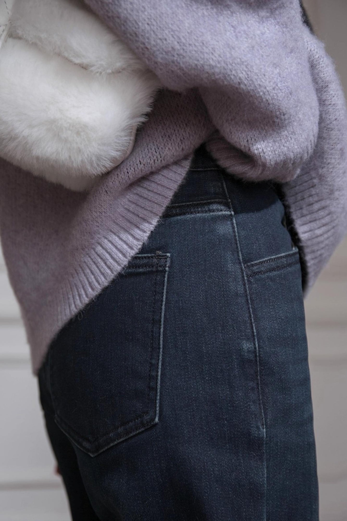 ミッドナイトブルースリムフィットパンツ