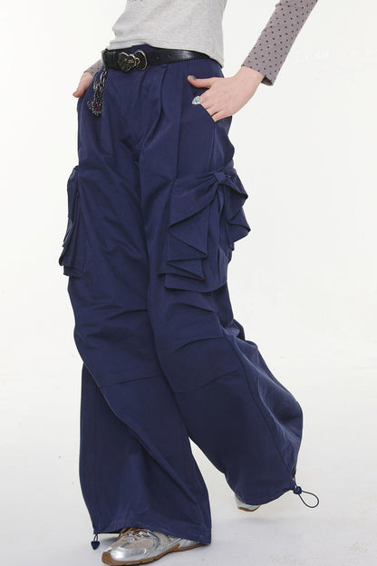 Bow Detail Cargo Pants
