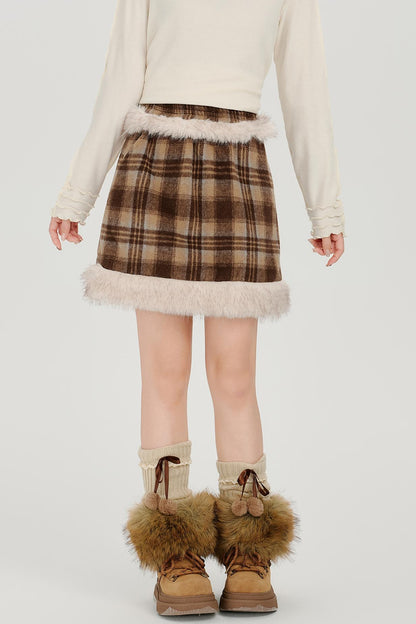 レトロチェックウィンタージャケットセットアップ