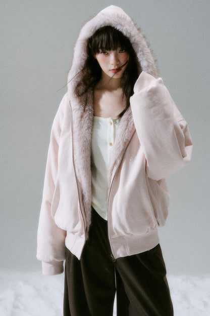 Sweet Mode Fur Hooded Jacket