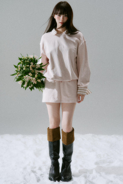 Loose Sweatshirt + Skirt