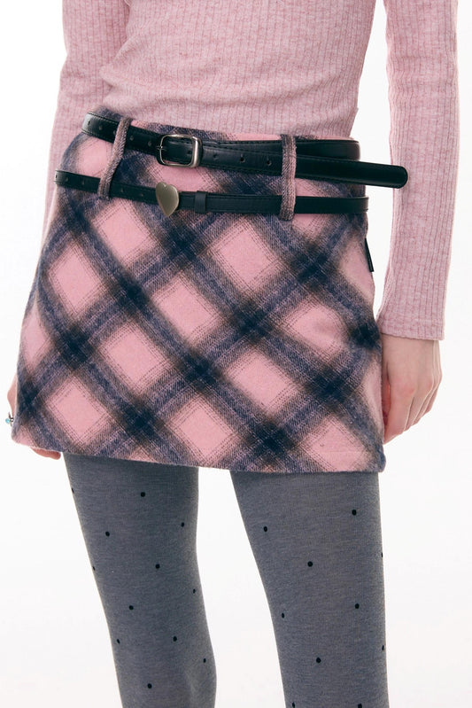 Misty Y2K Plaid Skirt