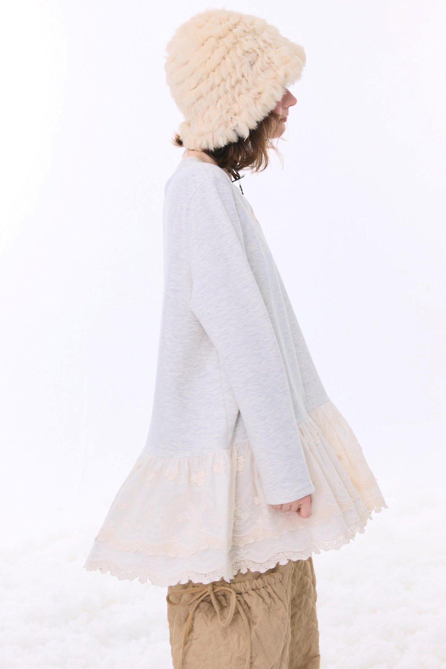 Retro Casual Lace Ribbon Top