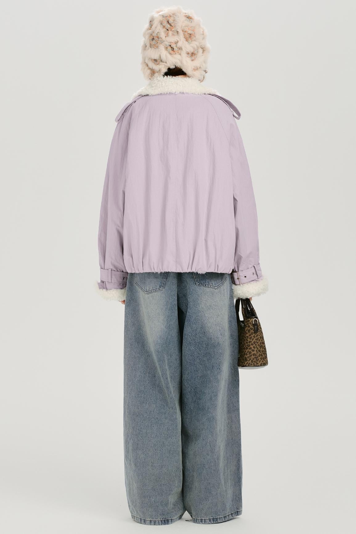 アメリカンレトロラペルコットンジャケット