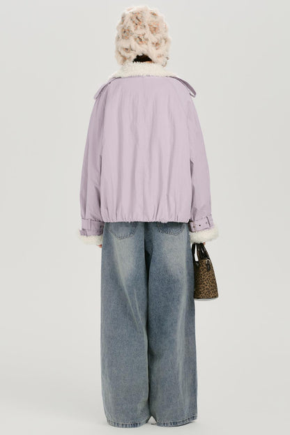 アメリカンレトロラペルコットンジャケット