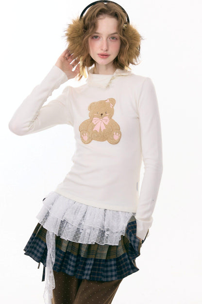 Sweet Bear Ribbon Tops