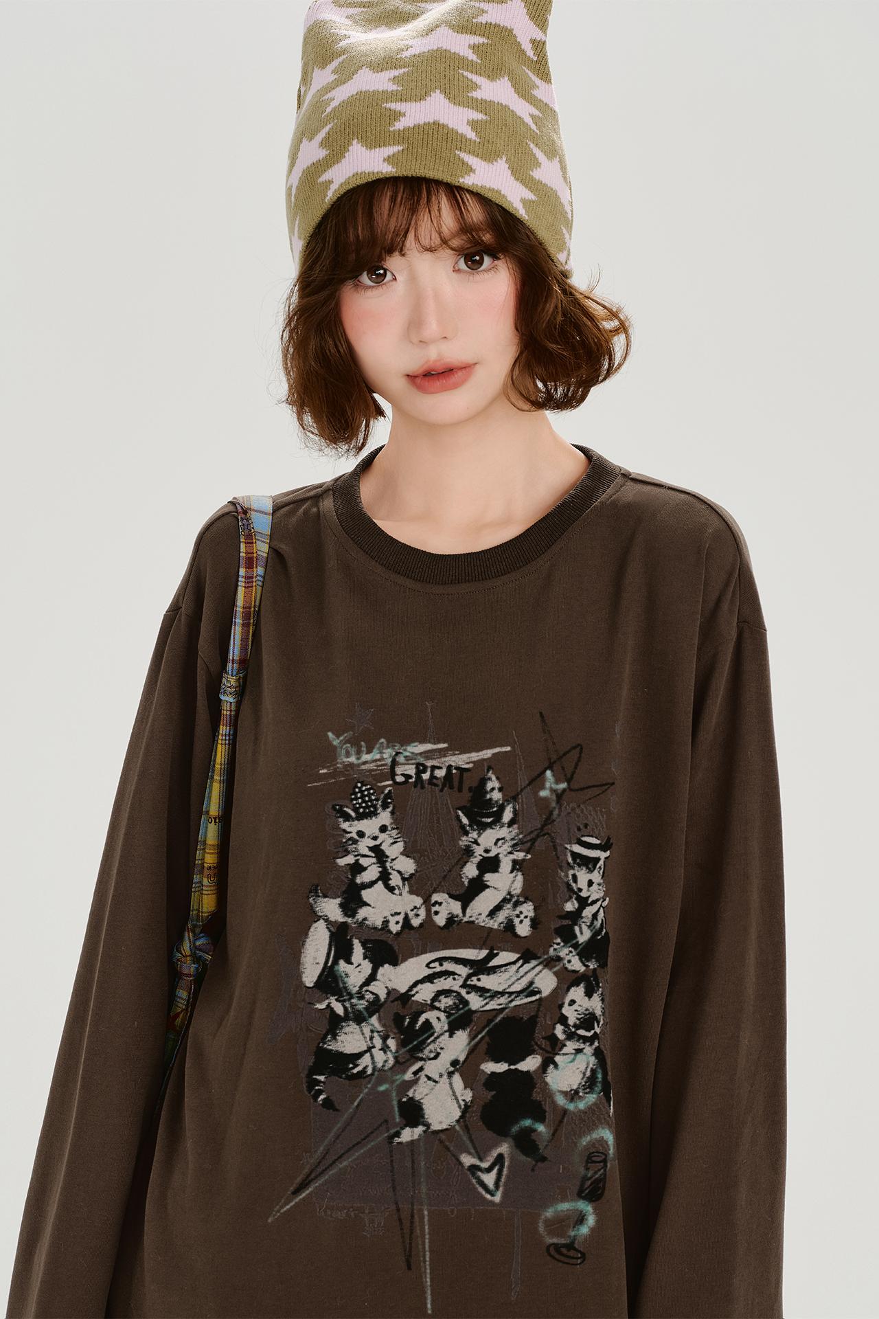 レトロラッフルドパッチワークトップ