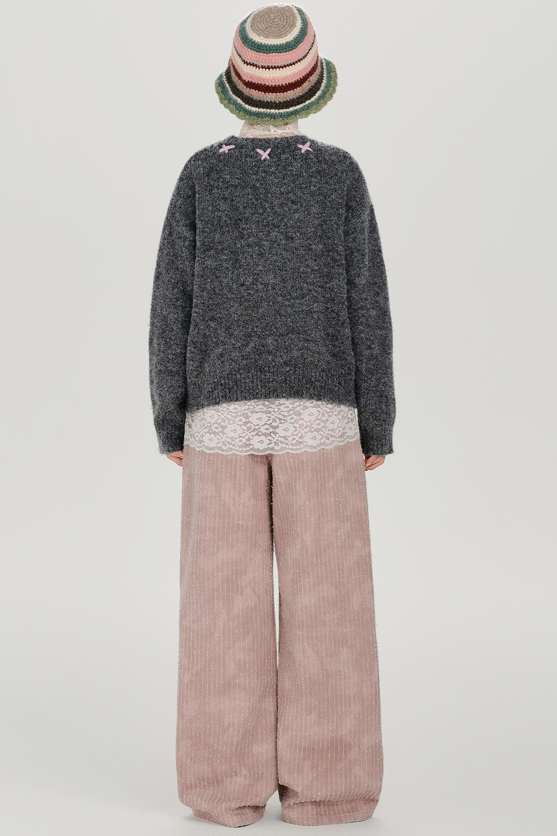 レトロキャットファーセーター