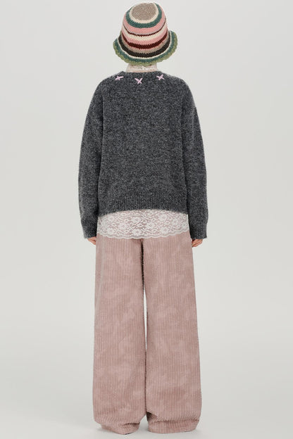 レトロキャットファーセーター