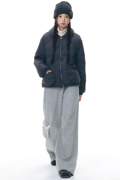 カジュアルワイドレッグパンツ