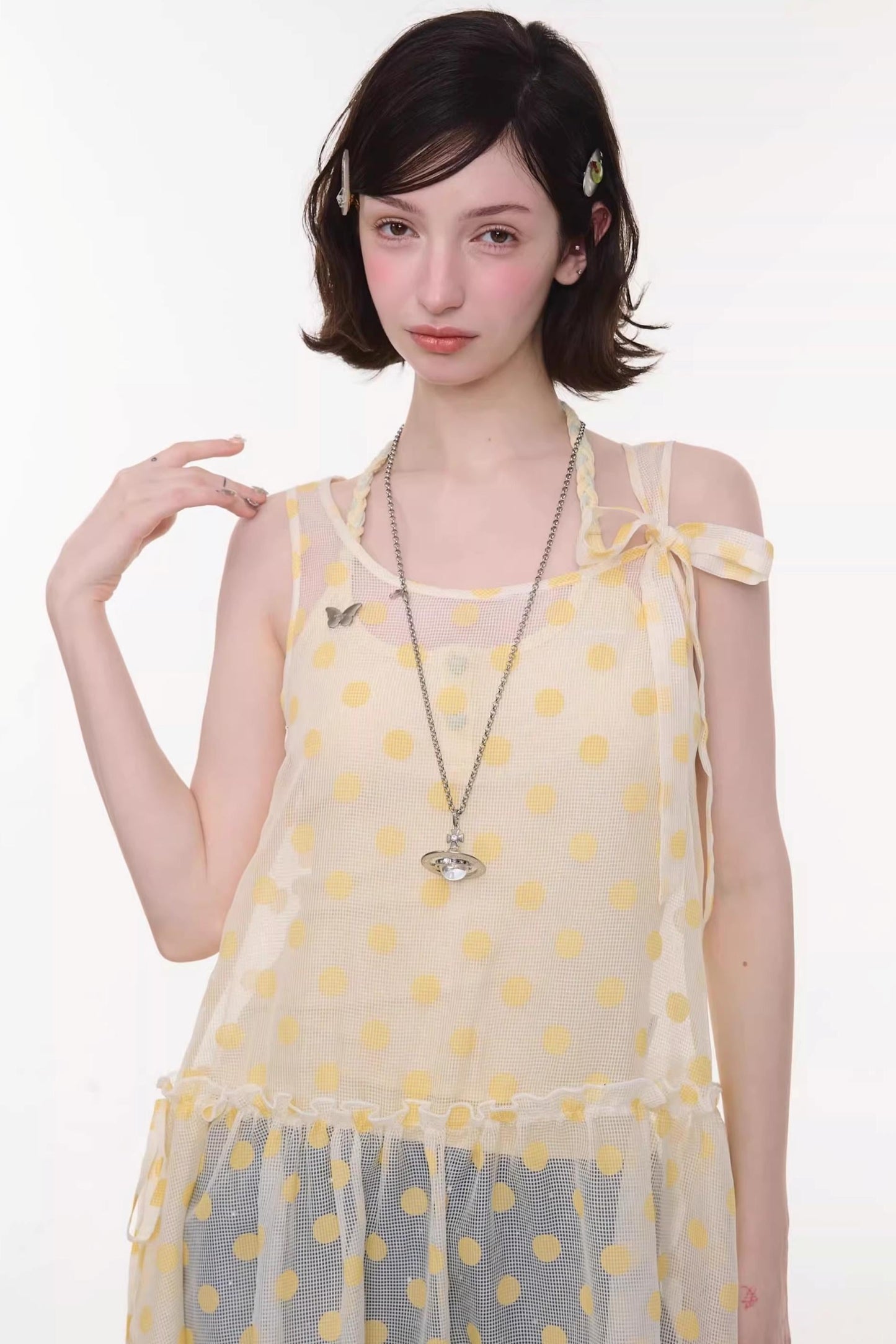 Abito in maglia a pois dolce