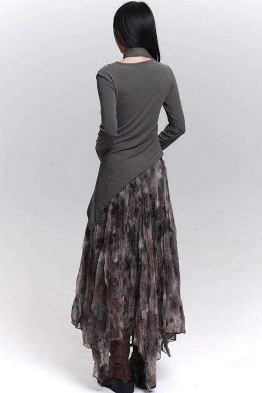 ブラックゴシックロングスリーブトップ